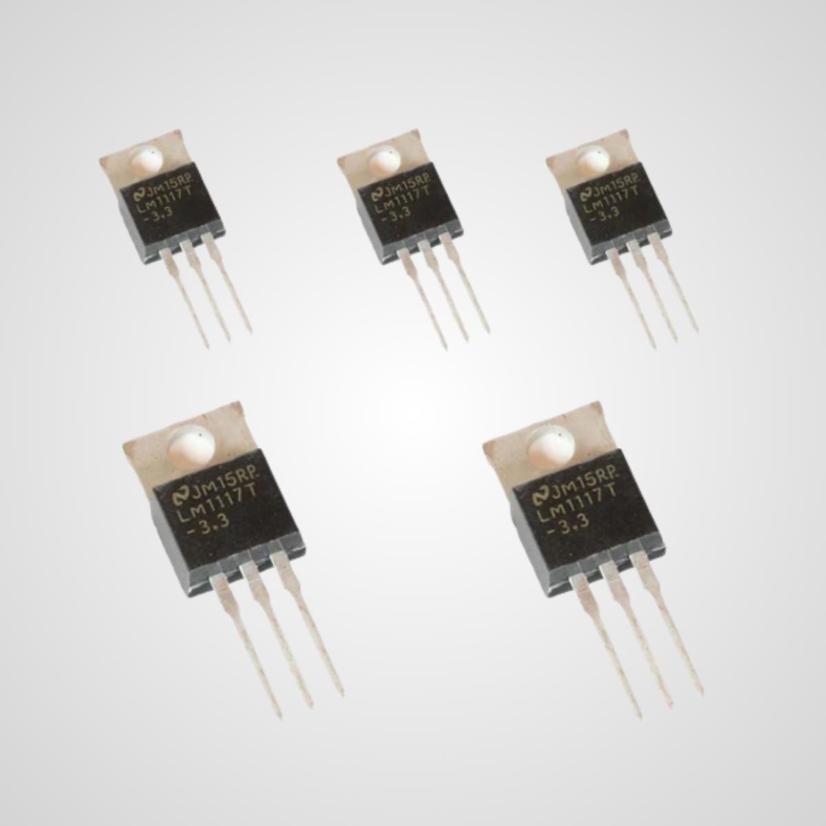 LM1117 IC Transistor 3.3V LDO Voltage Regulator Pack of 5 - Buy Online