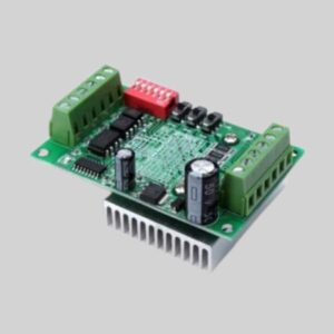 TB6560 3A CNC Stepper Motor Driver Board with large heatsink and DIP switch.